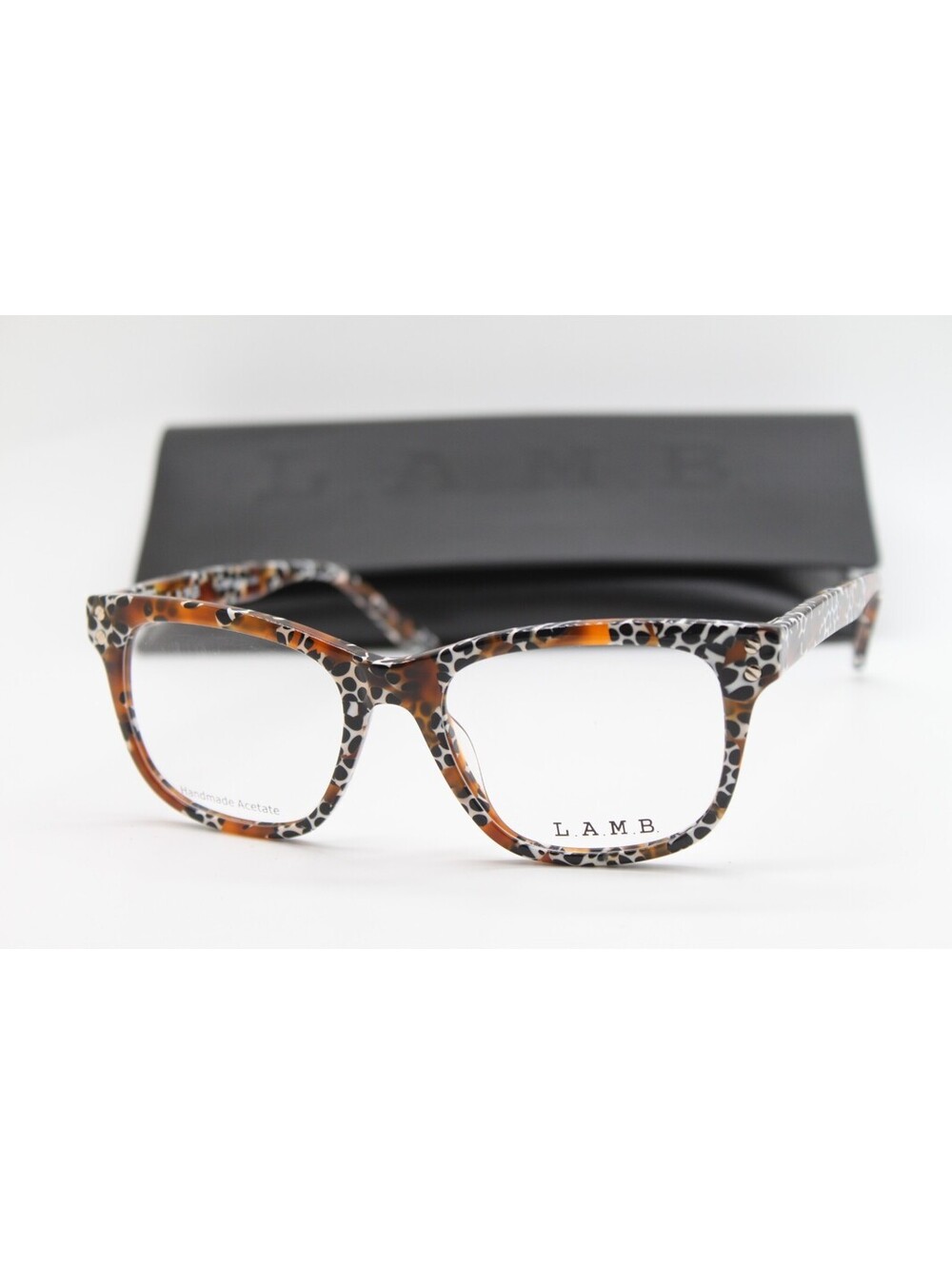 NEW L.A.M.B. LA096 TOR TORTOISE AUTHENTIC EYEGLASSES W/CASE 52-18